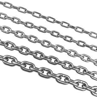 304 stainless steel chain short ring seamless outdoor clothes chain traction lifting chain thick iron chain swing 3-8mm