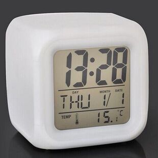 Minecraft Peripheral Clock Alarm Clock Digital Led Multi-Function Digital Display Student Kidsren's Bedroom Dormitory Small Ornaments