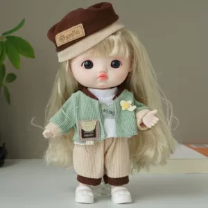 Шарнирная кукла BJD 8 дюймов сменные наряды