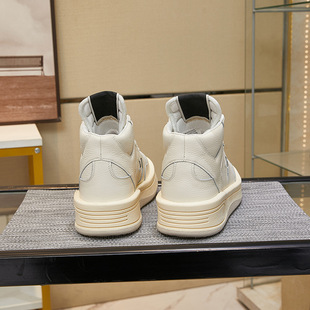 ro joint-name high-top shoes genuine leather casual versatile couple sneaker men's and women's European and American casual platform white shoes men