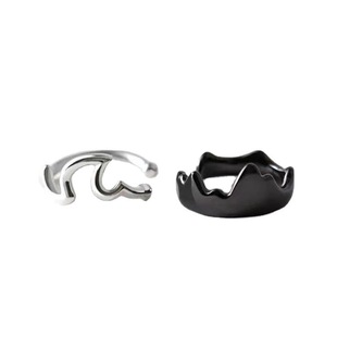 Vintage Shanmenghai oath ear clip for men and women neutral style trend personalized irregular earrings fashion mountain and sea ear clip