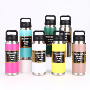 Cross-border Outdoor Portable Kettle 304 Stainless Steel Thermos Large Capacity Outdoor Cycling Sports Kettle in stock