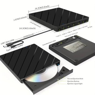 Новый семерка в одном расширенный многофункциональный компьютер USB3.0 Внешний DVD-диск записи CD-ROM