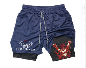 Cross-border Longzhu series shorts 3D digital printing double-layer adult beach pants foreign trade e-commerce hot supply