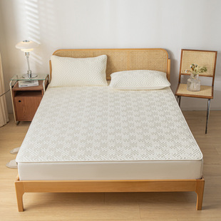 Maternal and Infant Grade Waterproof Soybean Padded Bed Cover Three-Piece Set All-inclusive Non-Slip Mattress Protective Cover Urine-Proof Simmons Bed Cover