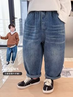 Boys' Jeans Spring 2023 New Children's Western Style Pants Korean Style Casual Loose Baby Trousers