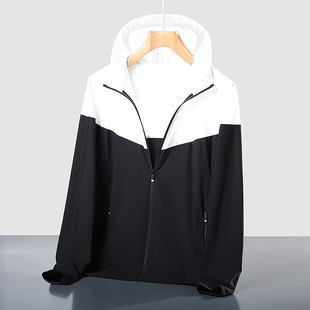 Summer Ice Silk sunscreen clothing female and male skin clothing high elastic breathable anti-ultraviolet UPF50 + sunscreen clothing printed logo