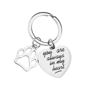 best Dog mom ever miss pet stainless steel keychain cross-border e-commerce lettering wholesale