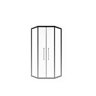 Stainless Steel Shower Room Diamond Type Bathroom Glass Partition Very Narrow Glass Side Shift Type Dry and Wet Separation Bath Room