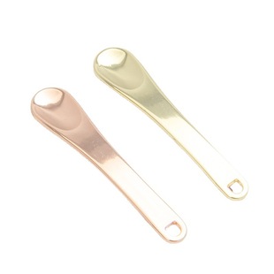 Factory supply electroplating Silver Spoon cream scoop cosmetic packing spoon small mask scoop eye cream stick in stock