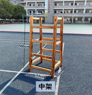 Kindergarten Carbonized Climbing Rack Outdoor Children Anji Game Balance Board Sensor Training Wooden 16-piece Set Combination