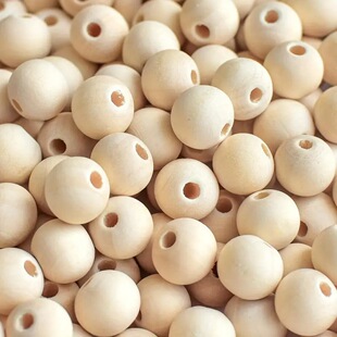 Wooden beads 1kg/bag round beads loose beads beaded handmade jewelry accessories