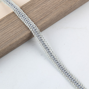 Шторы кружева цветной полиэстер ткацкие ремни DIY диван ткани украшения дома аксессуары черный 1.2cm