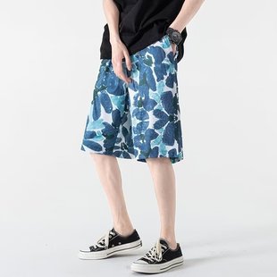 Boys Summer New Printed Shorts Loose Straight Casual Fashion All-match Seaside Beach Pants Thin New Arrival