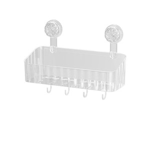 Toilet Bathroom Storage Rack Non-perforated Wall-mounted Petal Suction Cup Storage Box Washstand Cosmetic Storage Rack