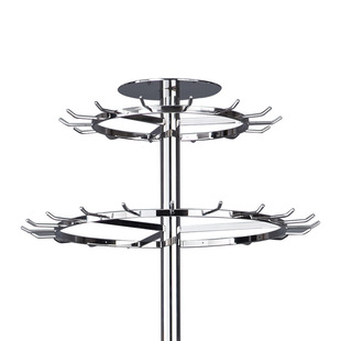 Stainless steel rotating belt rack shopping mall clothing store Men's display disassembly display rack manufacturers wholesale belt display rack