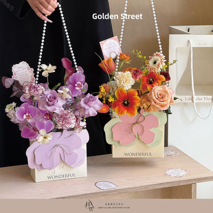 [Joy] Original Design 2025 Goddess Festival Wind Flower Letter Series Flowers Gift Packaging Flower Box Gift Box