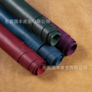 Ready Supply of Genuine Crazy Horse Leather, First Layer Cowhide, Retro Genuine Leather Handmade DIY Luggage and Leather Goods Leather Samples