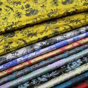 Chinese Style Cheongsam Children's Wear Baby Clothes Hanfu Stage Decoration Handmade Cloth Silk Jacquard Brocade Bird Fabric