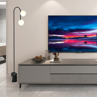 Modern Minimalist Floor Lamp Living Room Vertical Sofa Creative Study Moon Atmosphere Bedroom Smart Bedside Table Lamp