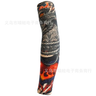 Summer Thin Ice Silk Tattoo Sunscreen Flower Arm Ice Arm Protectors Arm Sleeve Gloves Men's Sleeves for Women
