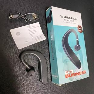 Bluetooth-гарнитура, настоящая беспроводная гарнитура, устанавливаемая на ухо, для бизнеса, вождения, занятий спортом, бега, прослушивания музыки и звонков Bluetooth S109, левое и правое ухо