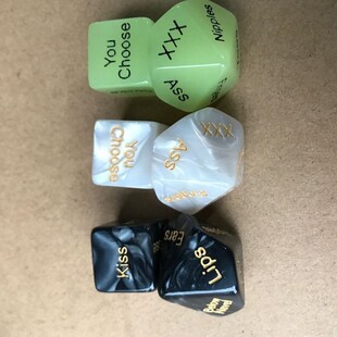 12-sided multi-sided dice luminous color trick color Foreign Trade sex sex action sieve adult supplies