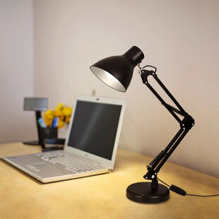 American style simple led Long Arm USB plug-in foldable dimming color matching dormitory office bedroom learning eye protection desk lamp