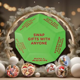 Santa Swap Gift Exchange Dice New Santa Polygonal Exchange Dice