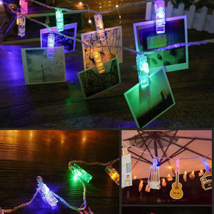 LED photo clip light string proposal room bedroom photo wall decorative lights holiday lights wholesale