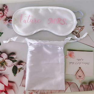 Bride Bridesmaid Eye Mask Wedding Gift Storage Bag Shading Breathable suit Air Gift Eye Mask Factory in stock