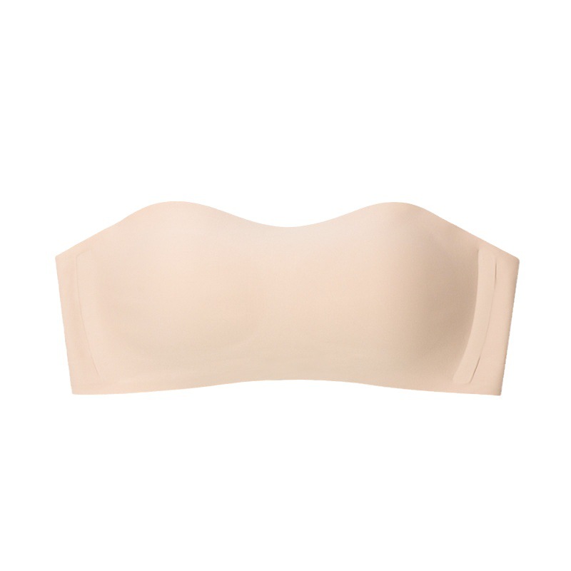 Strapless, non-slip, non-falling bra for women, summer, seamless, push-up, thin, liquid foundation bra.