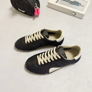 Guangzhou De Training Shoes Women's Genuine Leather 2025 Spring and Summer New Breathable Soft-soled Forrest Gump Shoes Flat Sports Trendy Casual Shoes