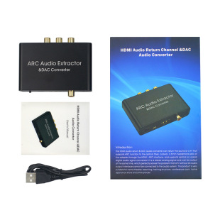 HDMI Audio Return Arc Adapter Amplifier Dac Audio Converter Digital to Analog Audio Return Device