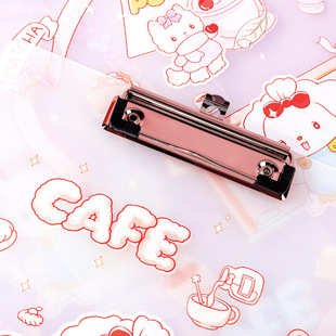 Pp Board Clip Pad Board Writing Student Thickened Animation Cartoon High Color Value Writing Transparent Splint A4 Folder Board Clip