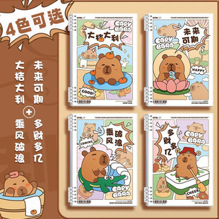 Cartoon Notebook b5 High Color Value Loose-leaf Book diy Hand-held Book Special Journal for Postgraduate Entrance Examination