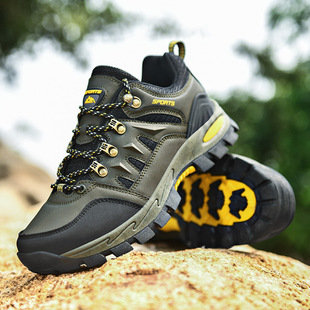 Cross-border foreign trade large size export Waterproof high-top outdoor hiking shoes for men and women sports hiking non-slip cross-country travel shoes
