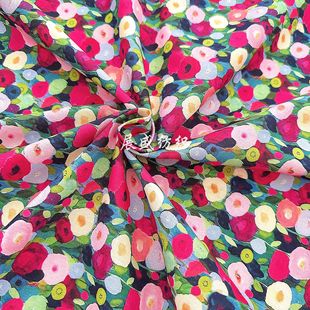 Cotton digital printing factory direct sales 40 poplin cotton digital printing fabric bags dress women's clothing