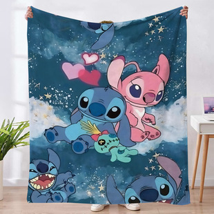 Flannel blanket stitch series digital printing velvet blanket home office nap blanket autumn and winter flannel blanket