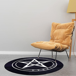 Modern Simple Crystal Velvet Living Room Carpet Full Shop Round Computer Chair Anti-Slip Blanket Household Absorbent Sofa Coffee Table Blanket