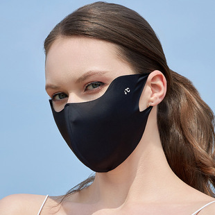 Traceless 0 degree sunscreen mask female sunshade breathable ice silk sunscreen mask outdoor UV protection breathable eye corner