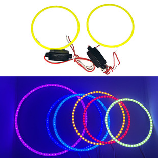 Car LED lamp headlight aperture without cover car light audio modification cob angel eyes 40MM50MM60MM70MM
