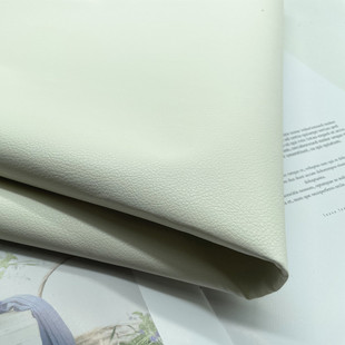 Spot White spunlace bottom printing material White litchi pattern digital printing PVC leather tensile wear-resistant luggage fabric