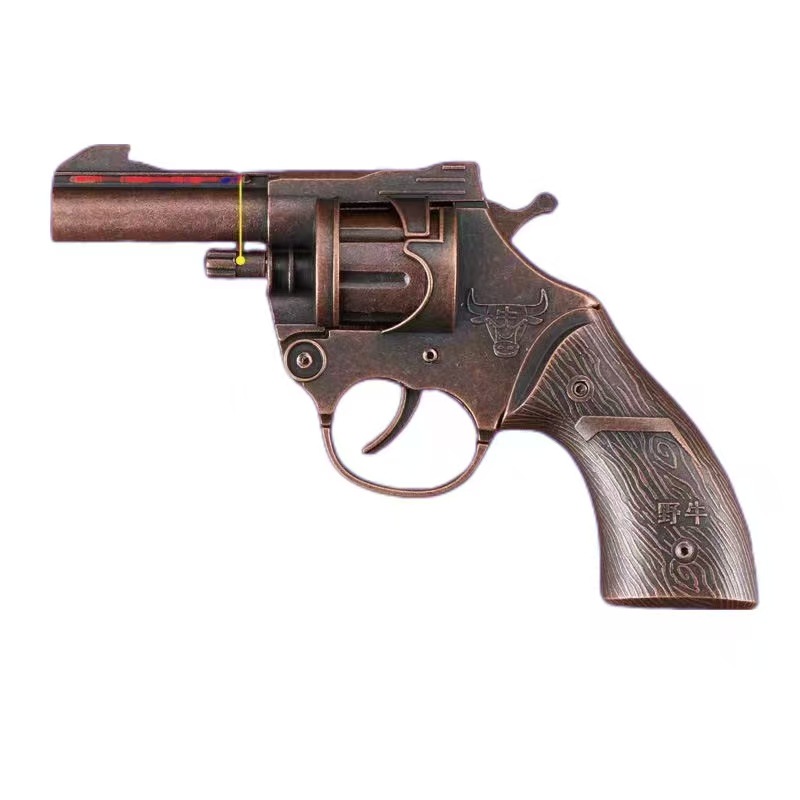 All-Metal Revolver Smashing Gun Bison Revolver Smashing Gun Kidsren's Metal Toy Gun Toy Model Artillery Gun