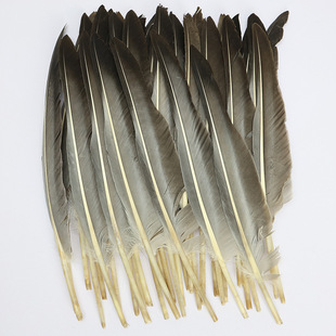 in stock hunchback gray goose feather primary color goose feather diy material accessories Zhuge Liang with feather fan accessories