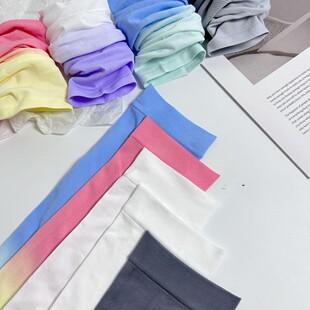 Cross-Border Foreign Trade Ga* Ice Cream Gradient Color Ice-Sense Sunscreen Ice Sleeves Gradient Ins Trendy Summer Driving Uv Protection