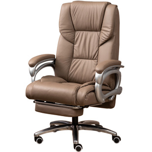 Leather Boss Chair Reclining Office Chair Business Massage Computer Chair Home Comfortable Sedentary Study Office Chair