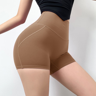 Sports Shorts Women's Summer Breathable Outer Wear Running Yoga Suit Hot Pants High Waist Hip Anti-running Training Fitness Pants
