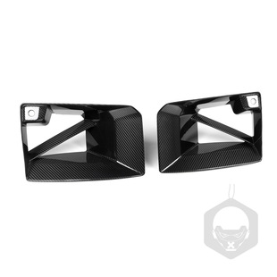 Suitable for Bmw M2 G87 Carbon Fiber Front Bumper Fog Light Frame Air Guide Vent Mp Car Exterior Modification Accessories