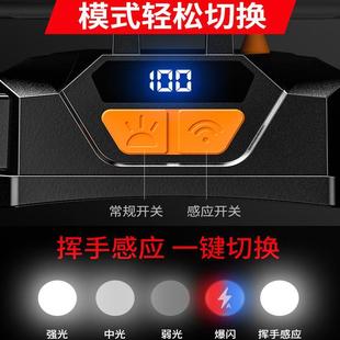 Large floodlight headlight 2024 new strong light super bright charging outdoor sea head-mounted fishing special induction astigmatism